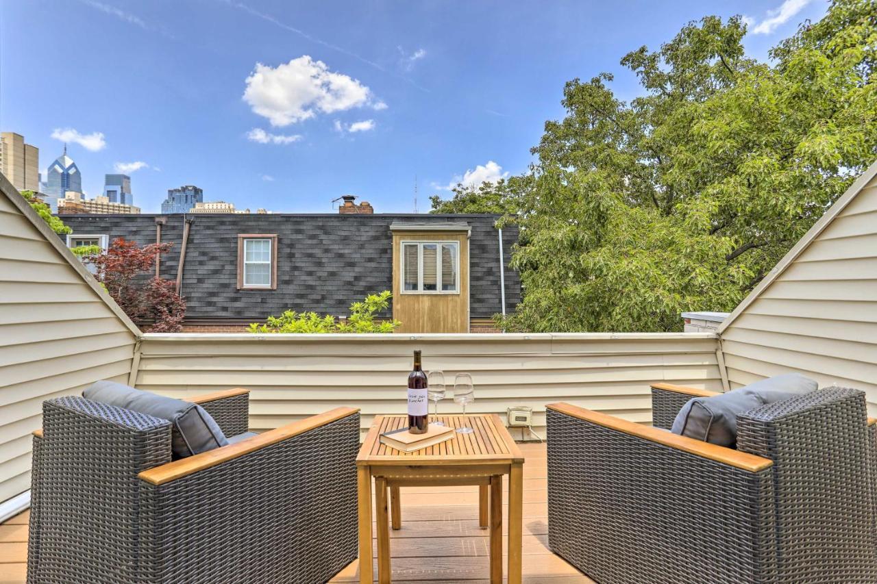 Philly Townhome With Private Patio And City Views Philadelphia Bagian luar foto