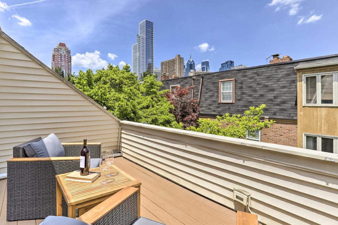 Philly Townhome With Private Patio And City Views Philadelphia Bagian luar foto